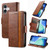 iPhone 17 CaseNeo Splicing Dual Magnetic Buckle Leather Phone Case - Brown