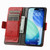 iPhone 17 CaseNeo Splicing Dual Magnetic Buckle Leather Phone Case - Red