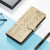 iPhone 17 Cat and Dog Embossed Leather Phone Case - Gold