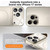 iPhone 17 Change to 17 Big Lens Window Frosted MagSafe Phone Case - Gray