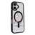 iPhone 17 Christmas Series Strong Magnetic Painted Black Edge Phone Case - Heart-shaped Christmas Tree