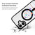 iPhone 17 Christmas Series Strong Magnetic Painted Black Edge Phone Case - Heart-shaped Christmas Tree