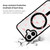 iPhone 17 Christmas Series Strong Magnetic Painted Black Edge Phone Case - Pink Reindeer Leaping