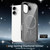 iPhone 17 Clear Glitter Magnetic PC Hybrid TPU Phone Case - Black