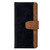 iPhone 17 Color Stitching Skin Feel Leather RFID Blocking Phone Case - Black