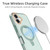 iPhone 17 Colorful 2 in 1 MagSafe Ring Holder Phone Case - Transparent Black
