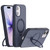 iPhone 17 Contrast Color Rotation Holder Magsafe Phone Case - Blue