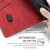 iPhone 17 Contrast Color Side Buckle Leather Phone Case - Red + Black