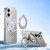 iPhone 17 Cooling MagSafe Magnetic Holder Metal Phone Case - Silver