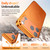 iPhone 17 Corning Glass Plating Large Window MagSafe Phone Case - Orange
