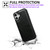 iPhone 17 Cowhide Texture Back Cover Phone Case - Black