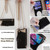 iPhone 17 Crossbody Chain Fishtail Litchi Leather Phone Case - Black