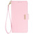 iPhone 17 Crossbody Chain Leather Phone Case - Pink