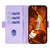 iPhone 17 Crossbody Chain Leather Phone Case - Purple