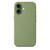 iPhone 17 Crossbody Imitation Nylon Magnetic Liquid Pop-Up Animation Liquid Silicone Phone Case - Light Jade Green