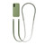 iPhone 17 Crossbody Imitation Nylon Magnetic Liquid Pop-Up Animation Liquid Silicone Phone Case - Light Jade Green