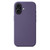 iPhone 17 Crossbody Imitation Nylon Magnetic Liquid Pop-Up Animation Liquid Silicone Phone Case - Purple