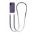 iPhone 17 Crossbody Imitation Nylon Magnetic Liquid Pop-Up Animation Liquid Silicone Phone Case - Purple