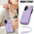 iPhone 17 Crossbody Rhombic Horizontal Wallet Leather Phone Case - Purple