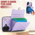 iPhone 17 Crossbody Rhombic Horizontal Wallet Leather Phone Case - Purple