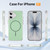 iPhone 17 Crystal Frosted Skin Feel Magnetic MagSafe Phone Case - Green
