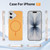 iPhone 17 Crystal Frosted Skin Feel Magnetic MagSafe Phone Case - Orange