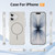 iPhone 17 Crystal Frosted Skin Feel Magnetic MagSafe Phone Case - White
