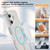 iPhone 17 Crystal Frosted Skin Feel Magnetic MagSafe Phone Case - White
