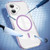 iPhone 17 Crystal Shield Clear Magnetic Acrylic Hybrid TPU Phone Case - Purple