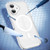 iPhone 17 Crystal Shield Clear Magnetic Acrylic Hybrid TPU Phone Case - White