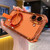 iPhone 17 Crystal Shield Ring Holde TPU + Acrylic Magnetic Phone Case - Orange