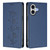 iPhone 17 Cute Cats Embossed Magnetic RFID Vegan Leather Phone Case - Dark Blue