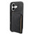 iPhone 17 Denior D13 Retro Texture Leather MagSafe Card Bag Phone Case - Black
