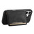 iPhone 17 Denior D13 Retro Texture Leather MagSafe Card Bag Phone Case - Black