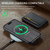 iPhone 17 DG.MING M5 Series Zip RFID Multi Card Detachable Leather Phone Case - Black