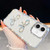 iPhone 17 Diamond Glitter Dual Bow-knot Shockproof Phone Case - Transparent