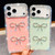 iPhone 17 Diamond Glitter Dual Bow-knot Shockproof Phone Case - Transparent Stars