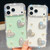 iPhone 17 Diamond Glitter Pearl Heart Four-Corner Shockproof Phone Case - Light Green