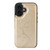 iPhone 17 Double Buckle Butterfly Embossing PU Phone Case - Gold