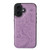 iPhone 17 Double Buckle Butterfly Embossing PU Phone Case - Purple
