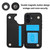 iPhone 17 Double Buckle Rhombic PU Leather Phone Case - Black