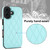 iPhone 17 Double Buckle Rhombic PU Leather Phone Case - Blue