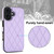 iPhone 17 Double Buckle Rhombic PU Leather Phone Case - Purple