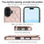 iPhone 17 Double Buckle Rhombic PU Leather Phone Case - Rose Gold