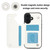 iPhone 17 Double Buckle Rhombic PU Leather Phone Case - White