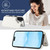 iPhone 17 Double Buckle Rhombic PU Leather Phone Case - White