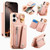iPhone 17 Dream Wallet D Buckle Leather Back Cover Phone Case - Pink