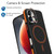 iPhone 17 Dual-Color Skin Feel Magnetic Phone Case with Lens Frame Holder - Black