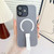 iPhone 17 Eagle Eye Dual-layer Jelly Magnetic Phone Case with Silicone Strap & Lens Film - Black