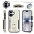 iPhone 17 Elastic Card Bag Ring Holder Phone Case - White
